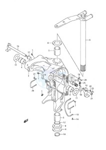 DF 200 drawing Swivel Bracket (DF200TL 2008 & Newer)