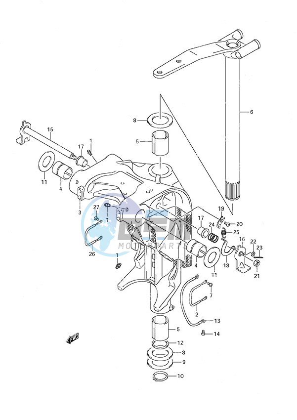 Swivel Bracket (DF200TL 2008 & Newer)