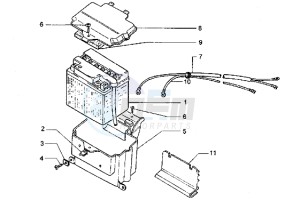 Hexagon 180 LXT drawing Battery