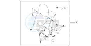 SH300AR9 UK - (E / ABS MKH SPC) drawing WIND SHIELD