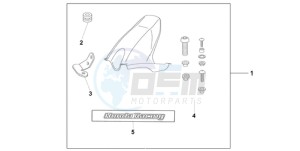 CBR1000RR9 France - (F / CMF REP) drawing HUGGER PEARL SIREN BLUE