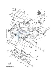 MT09A MT-09 ABS 900 (2DRF 2DRG) drawing REAR ARM