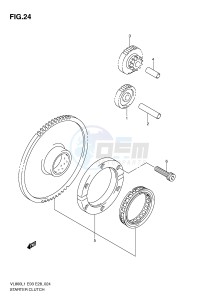 VL800 (E3-E28) VOLUSIA drawing STARTER CLUTCH