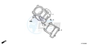 CBR125RSC drawing CYLINDER