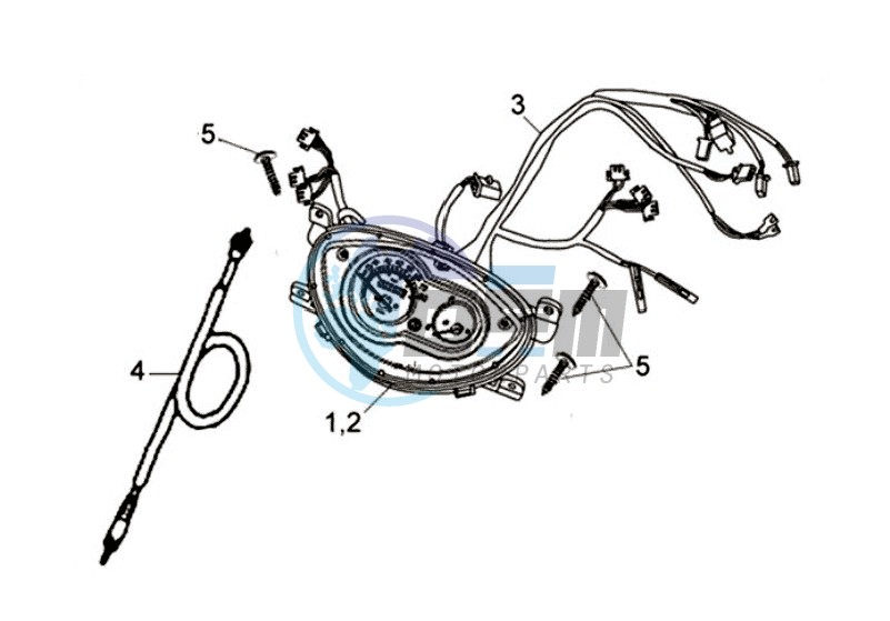 DASHBOARD / SPEEDOMETER CABLE / WIRING HARNASS