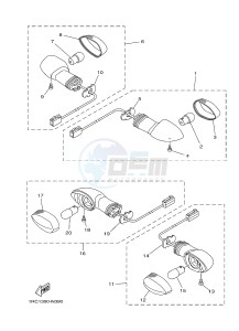 MT09 900 (1RC9) drawing FLASHER LIGHT