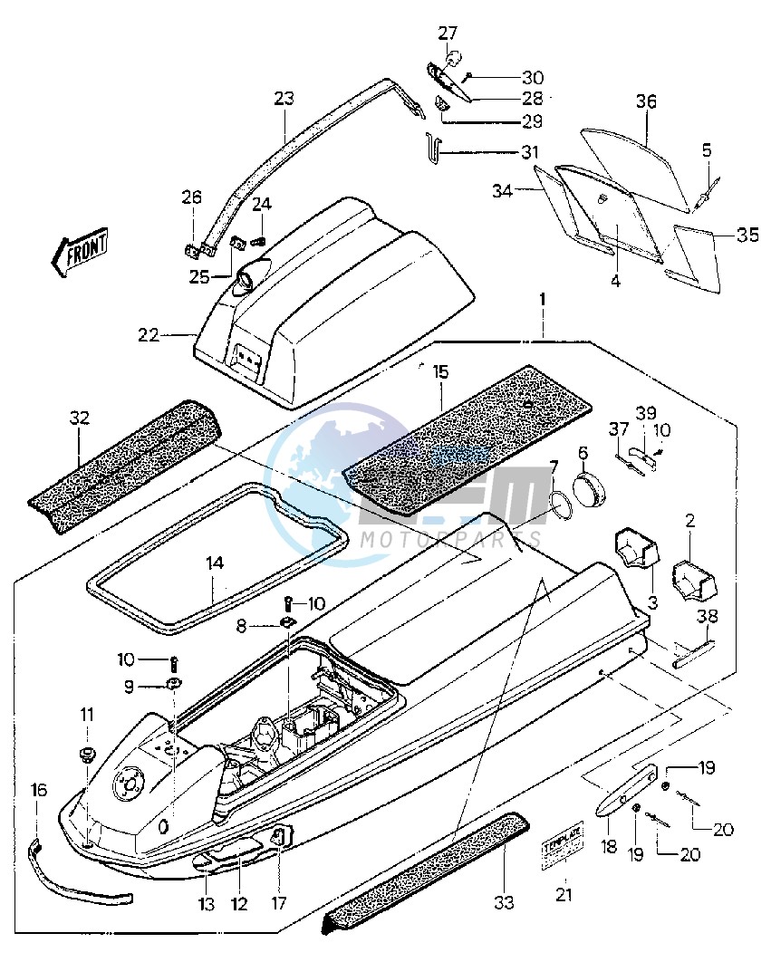 HULL_ENGINE HOOD -- JS550-A3_A4- -