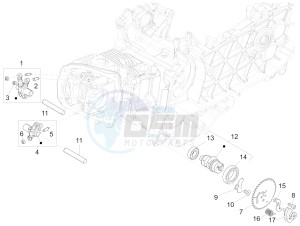 150 Sprint 4T 3V ie (APAC) (AU, CD, EX, JP, RI, TH) drawing Rocking levers support unit