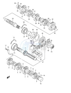 GSF1200 (E2) Bandit drawing TRANSMISSION