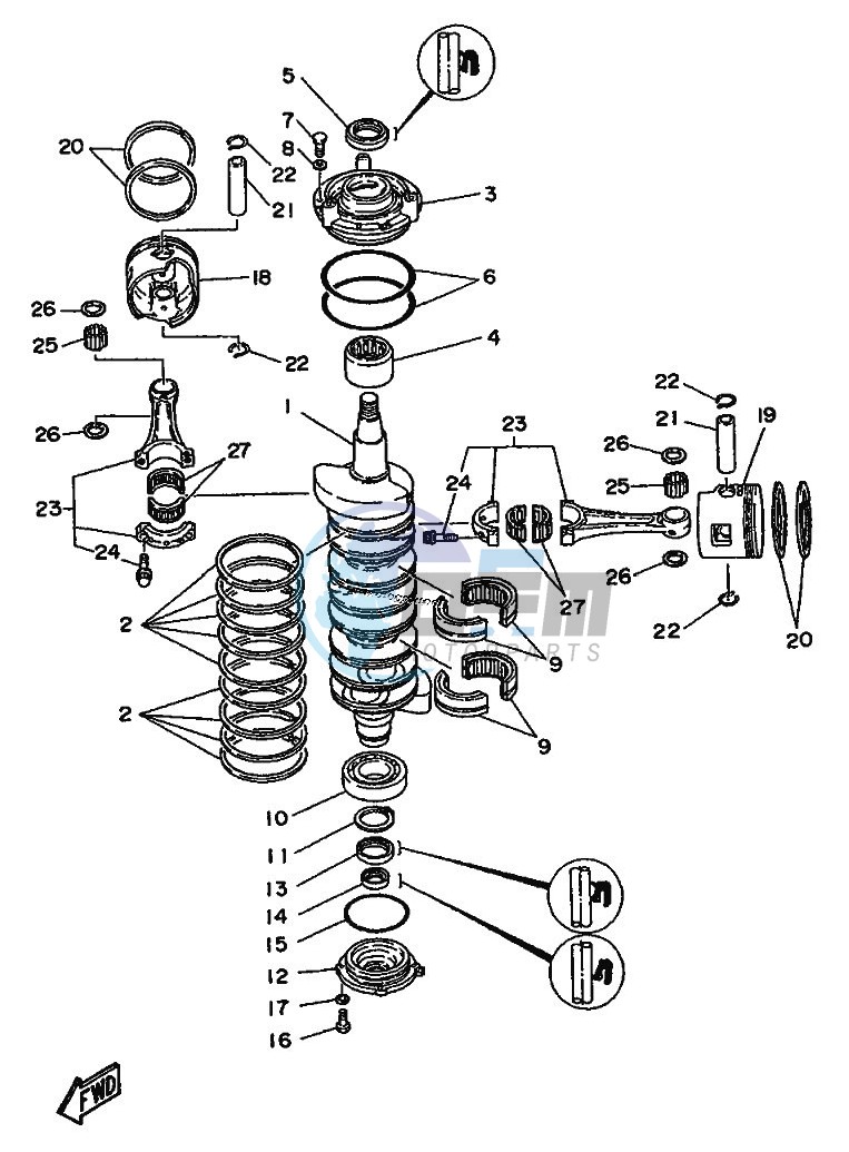 CRANKSHAFT--PISTON