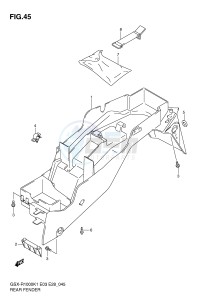 GSX-R1000 (E3-E28) drawing REAR FENDER