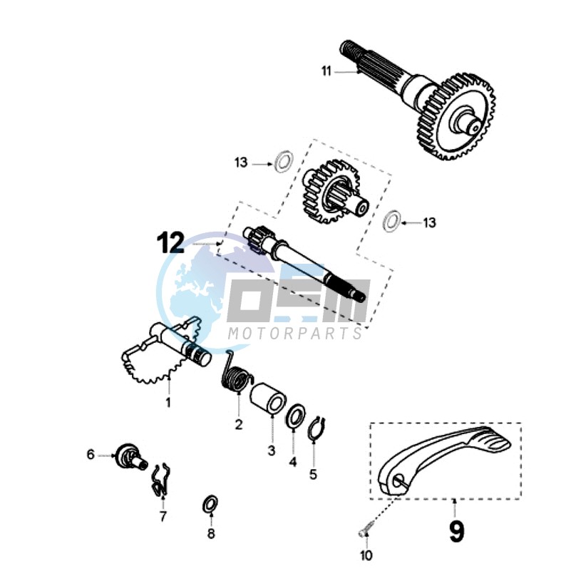 DRIVE SHAFTS / KICKSTARTER