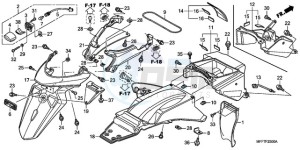 XL700VA9 Europe Direct - (ED / ABS SPC) drawing REAR FENDER