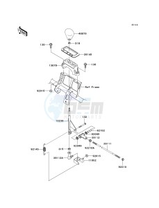 KVF 750 B (BRUTE FORCE 750 4X4I) (B6F-B7FA) B7F drawing CONTROL