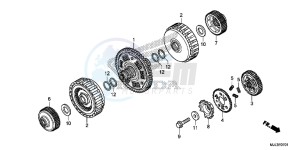 NC700XDE NC700XD 2ED - (2ED) drawing CLUTCH (NC700XD/ 750XD)