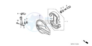 CRF230F9 Europe Direct - (ED / CMF) drawing REAR BRAKE PANEL