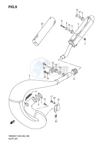 RM250 (E3-E28) drawing MUFFLER