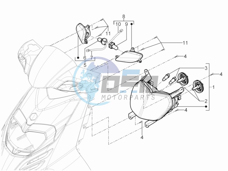 Head lamp - Turn signal lamps