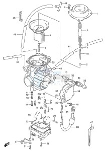 LT-F300 (E24) drawing CARBURETOR (MODEL X)