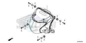 NC750JF Vultus - NC750J Europe Direct - (ED) drawing HEADLIGHT