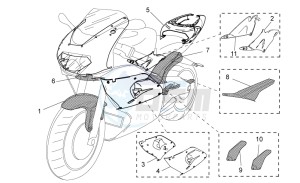 RSV 2 1000 drawing Acc. - Special body parts