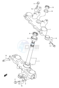 DR-Z250 (E3-E28) drawing STEERING STEM (E28)