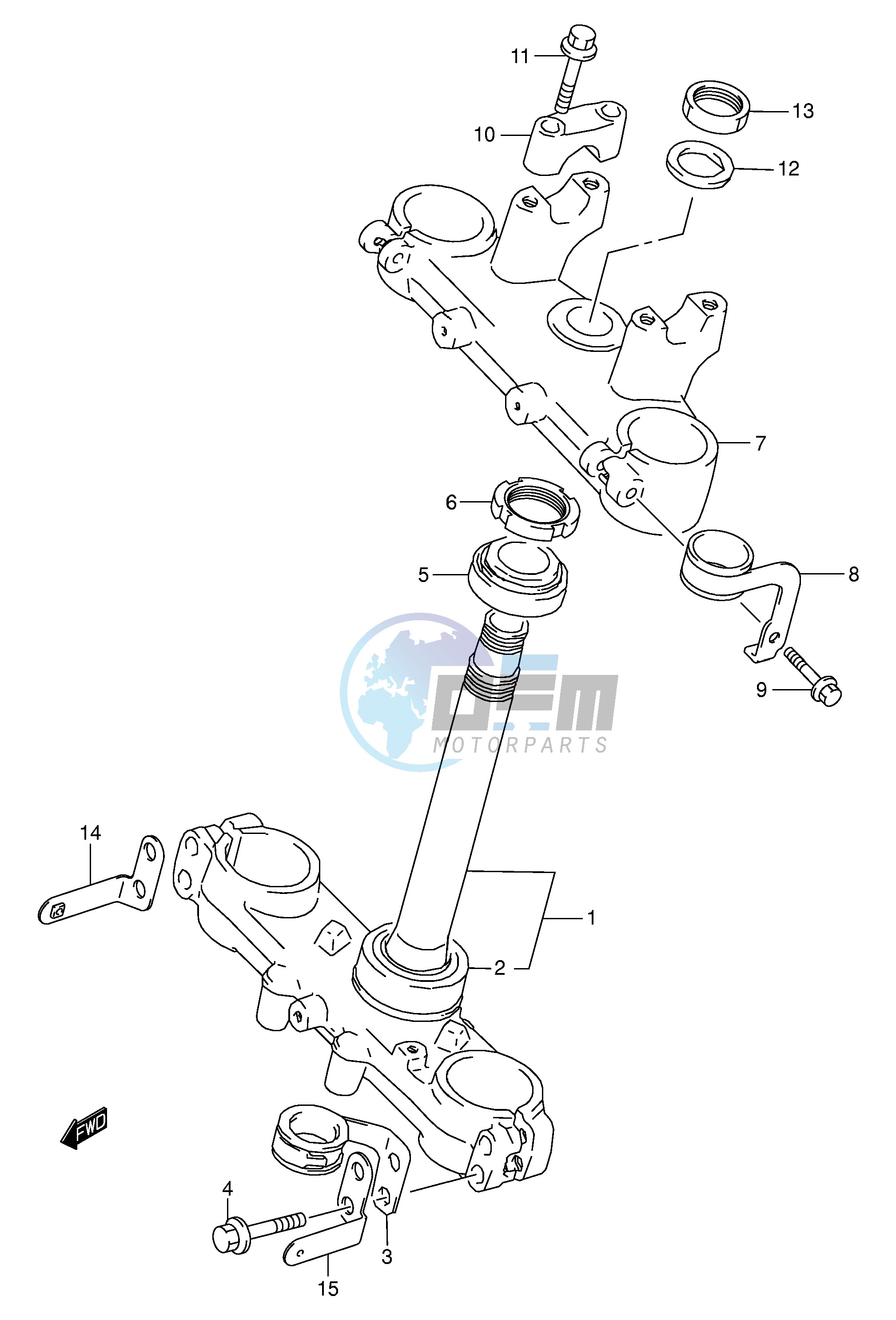 STEERING STEM (E28)