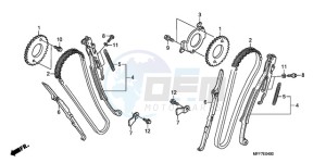 XL700V9 ED drawing CAM CHAIN/TENSIONER