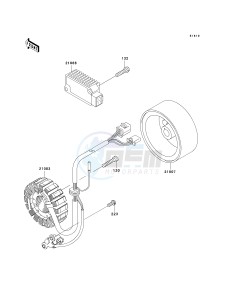 BN 125 A [ELIMINATOR 125] (A6F-A9F) A9F drawing GENERATOR