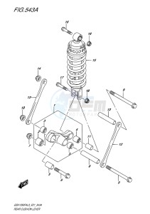 GSX-1250F ABS EU drawing REAR CUSHION LEVER