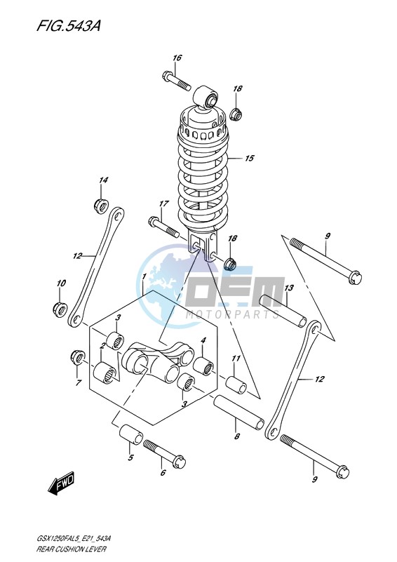 REAR CUSHION LEVER