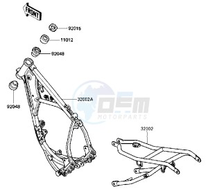 KX 80 J [BIG WHEEL] (J2) [BIG WHEEL] drawing FRAME