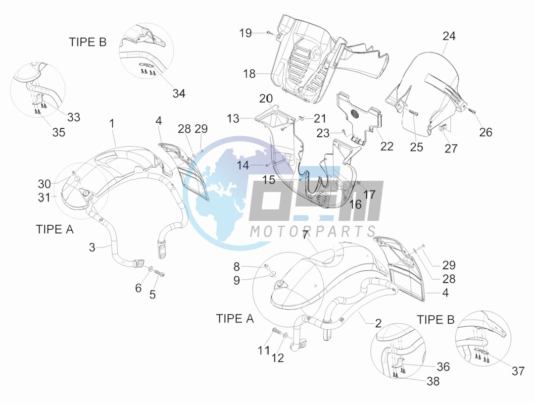 Wheel housing - Mudguard