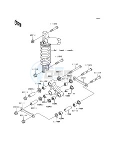 ZX 600 G [NINJA ZX-6R] (G1-G2) [NINJA ZX-6R] drawing REAR SUSPENSION