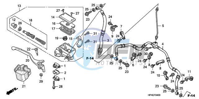 FR. BRAKE MASTER CYLINDER