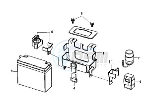 HUSKY - 125 cc drawing BATTERY