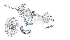 SENDA SM X-RACE - 50 CC VTHSR2A1A drawing REAR WHEEL