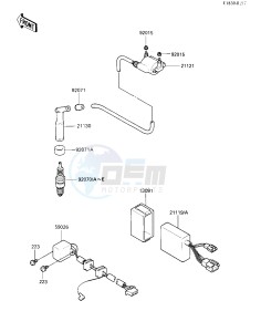 KL 250 D [KLR250] (D2-D3) [KLR250] drawing IGNITION