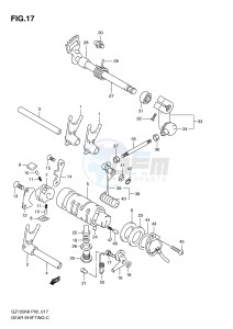 GZ125 (P02) drawing GEAR SHIFTING