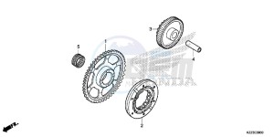 CRF250LD CRF250L UK - (E) drawing STARTING CLUTCH