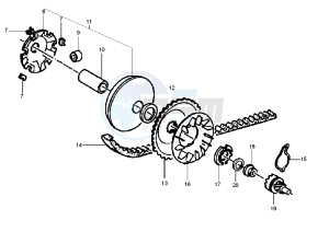 LIBERTY 4T 50 drawing Driving pulley