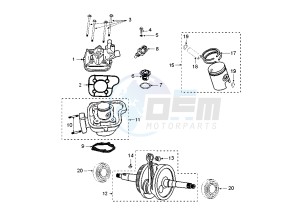 JET FORCE - 50 cc drawing CRANKSHAFT-CYLINDER