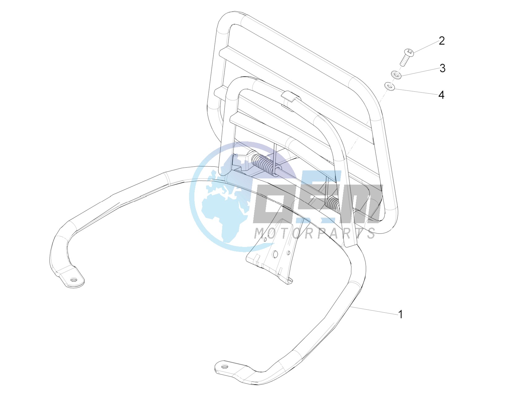 Rear luggage rack