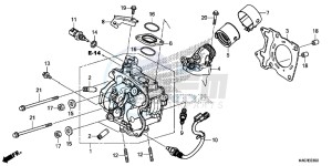 NSS125DF Forza 125 - NSS125D Europe Direct - (ED) drawing CYLINDER HEAD