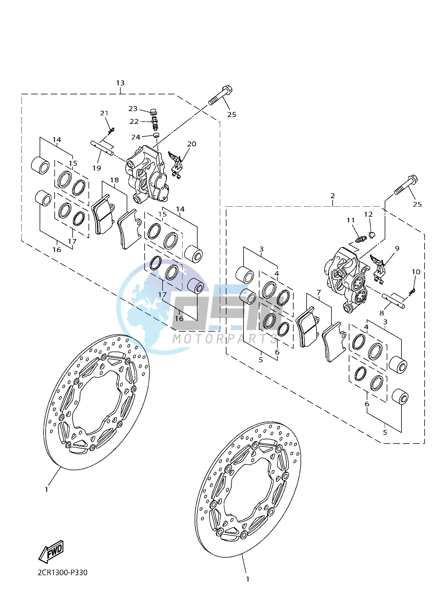 FRONT BRAKE CALIPER