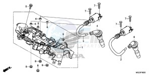 CBR500RAD CBR500R ABS UK - (E) drawing IGNITION COIL