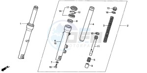 SH150 125 drawing FRONT FORK