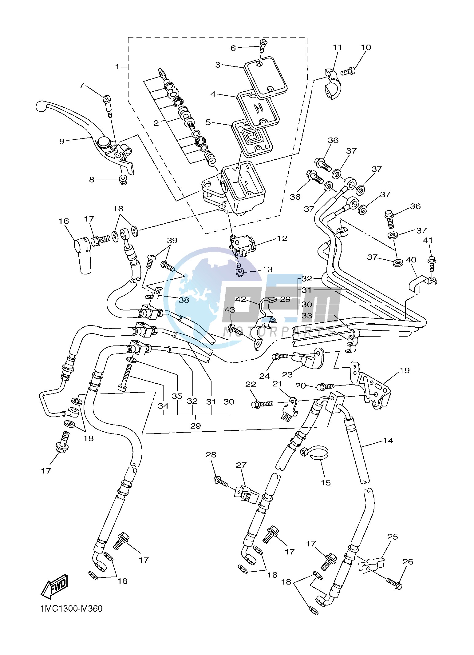 FRONT MASTER CYLINDER