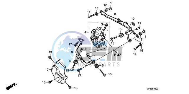 FRONT POWER UNIT (CBR600RA)