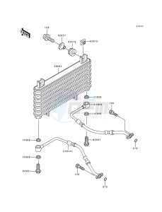 ZX 600 D [NINJA ZX-6] (D2-D4) [NINJA ZX-6] drawing OIL COOLER